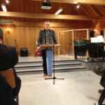 Frants Jensen, aðalskrivari, talaði og greiddi frá